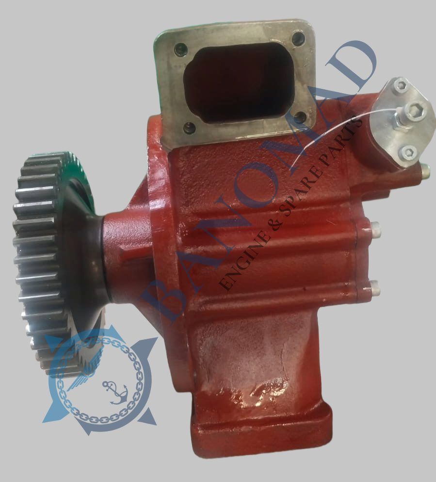W&auml;rtsil&auml; 181001 lubricating oil pump gear end &mdash; Banomad B.V. genuine OEM engine pump